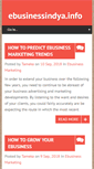 Mobile Screenshot of ebusinessindya.info