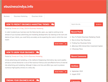 Tablet Screenshot of ebusinessindya.info